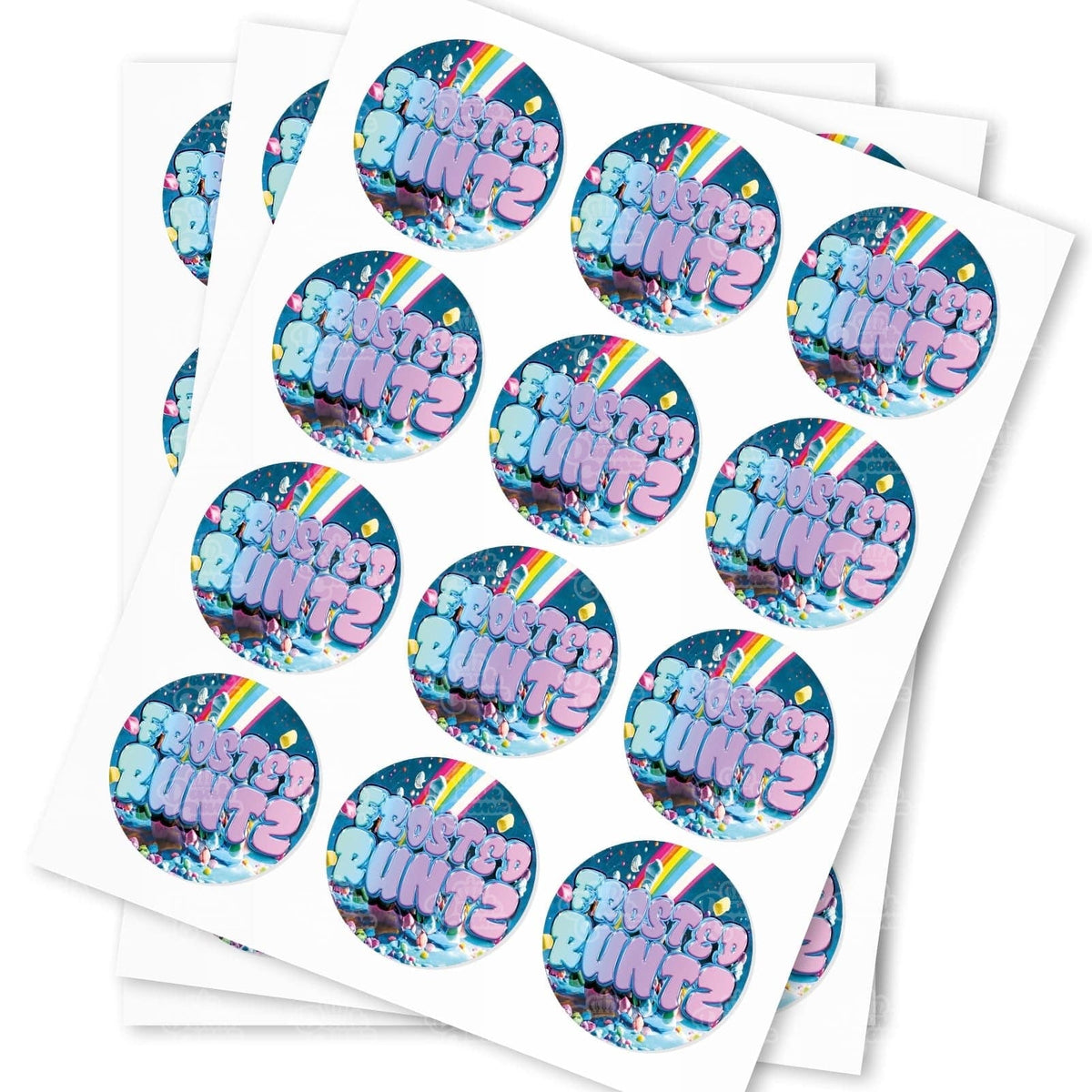 Frosted Runtz Strain Stickers – DC Packaging