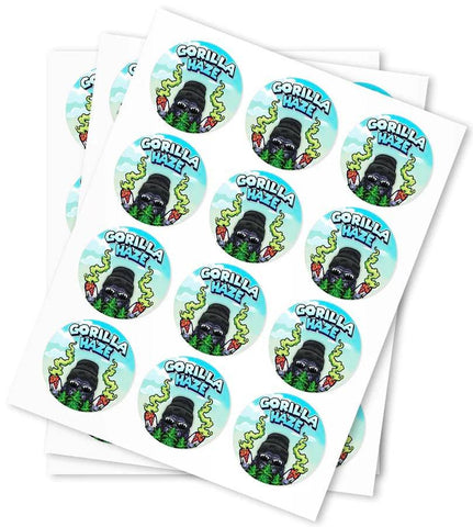 Gorilla Blue Stickers