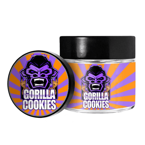 Gorilla Cookies 3.5g/60ml Glass Jars - Pre Labelled