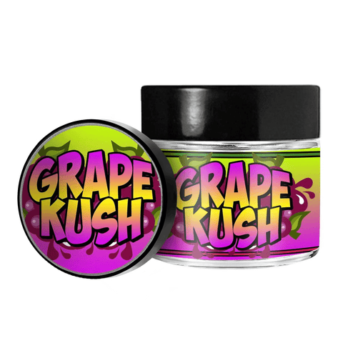 Grape Kush 3.5g/60ml Glass Jars - Pre Labelled