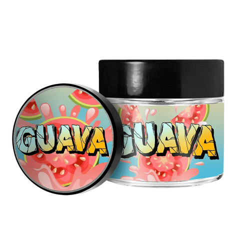 Guava 3.5g/60ml Glass Jars - Pre Labelled