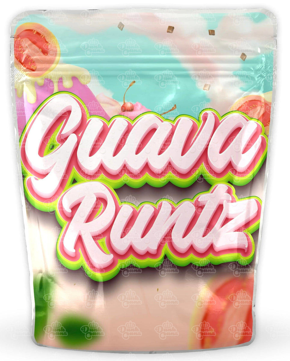 Guava Pack Guava Runtz Mylar Bags | Cali Packs | Empty Packaging Size