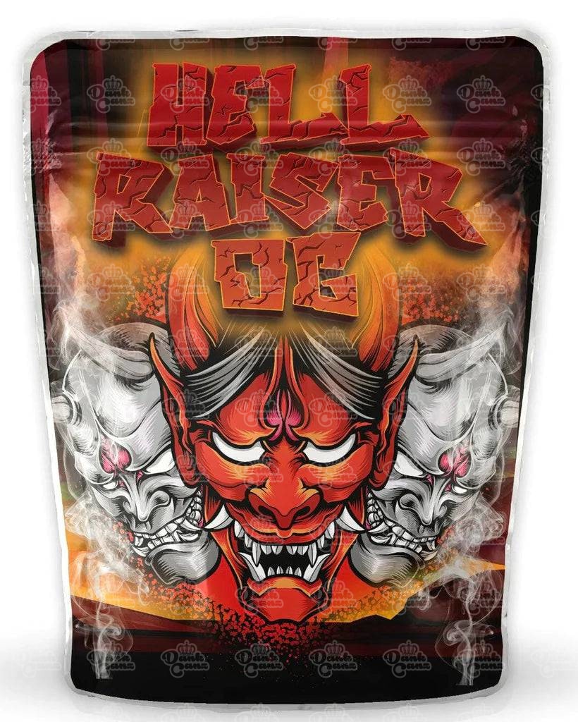 Hell Raiser OG Mylar Bags | Cali Packs | Empty Packaging Size – DC ...