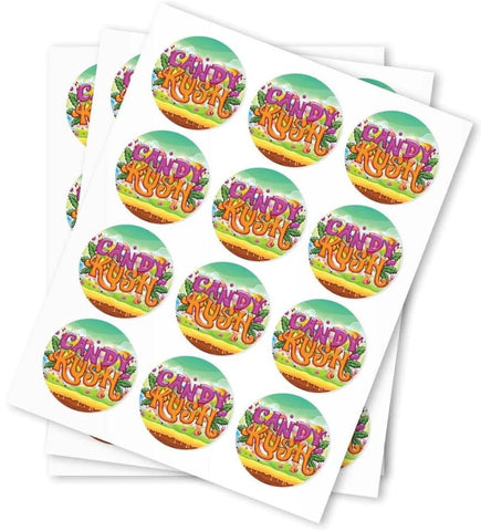 Candy Kush Stickers - DC Packaging Custom Cannabis Packaging