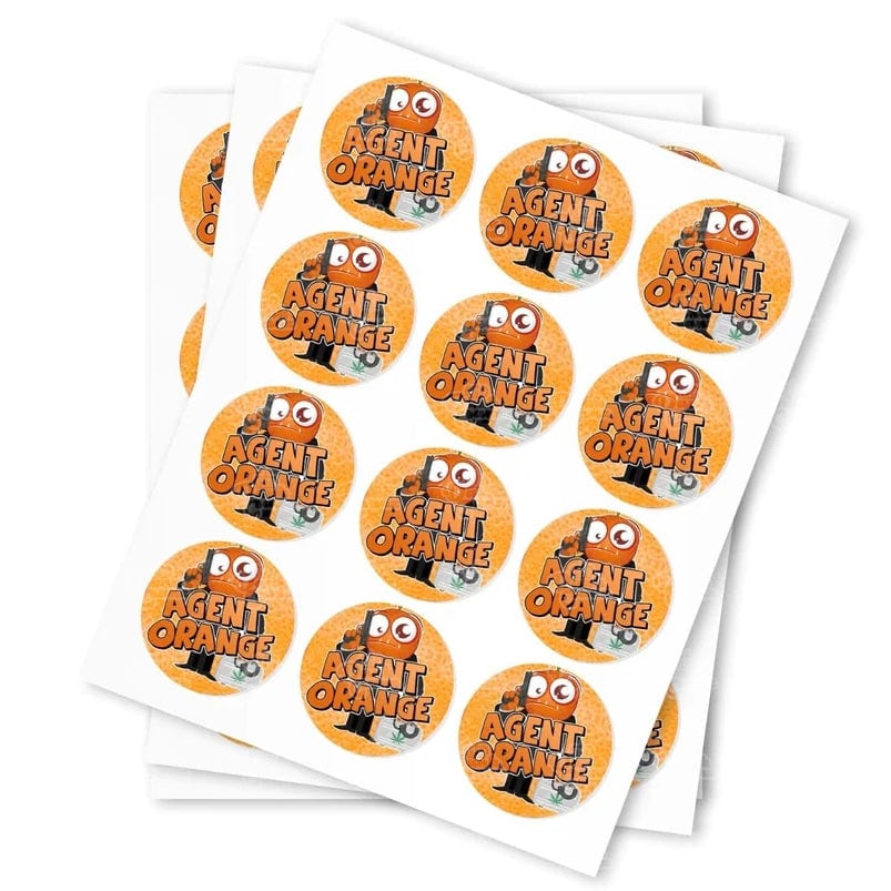 Agent Orange Sticker Agent Orange Stickers | DC Packaging