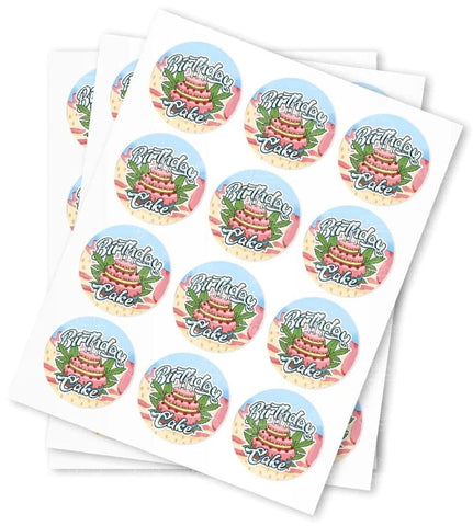 Birthday Cake Stickers