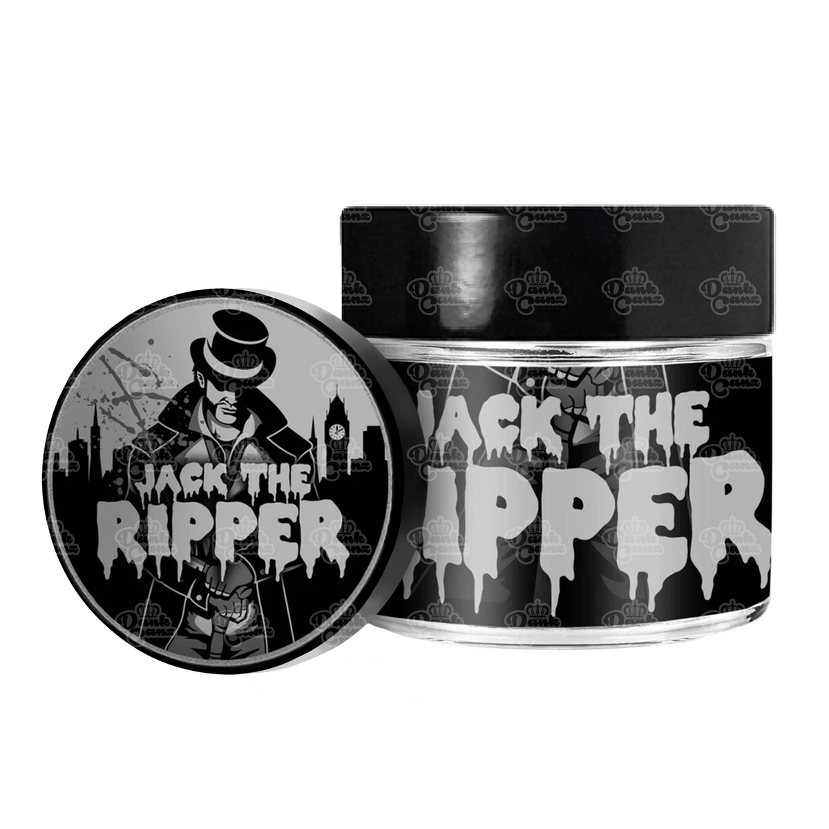 Jack The Ripper 3.5g Glass Jars | 60ml Jars | Novelty Jars | Empty Jars ...