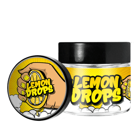 Lemon Drops 3.5g/60ml Glass Jars - Pre Labelled