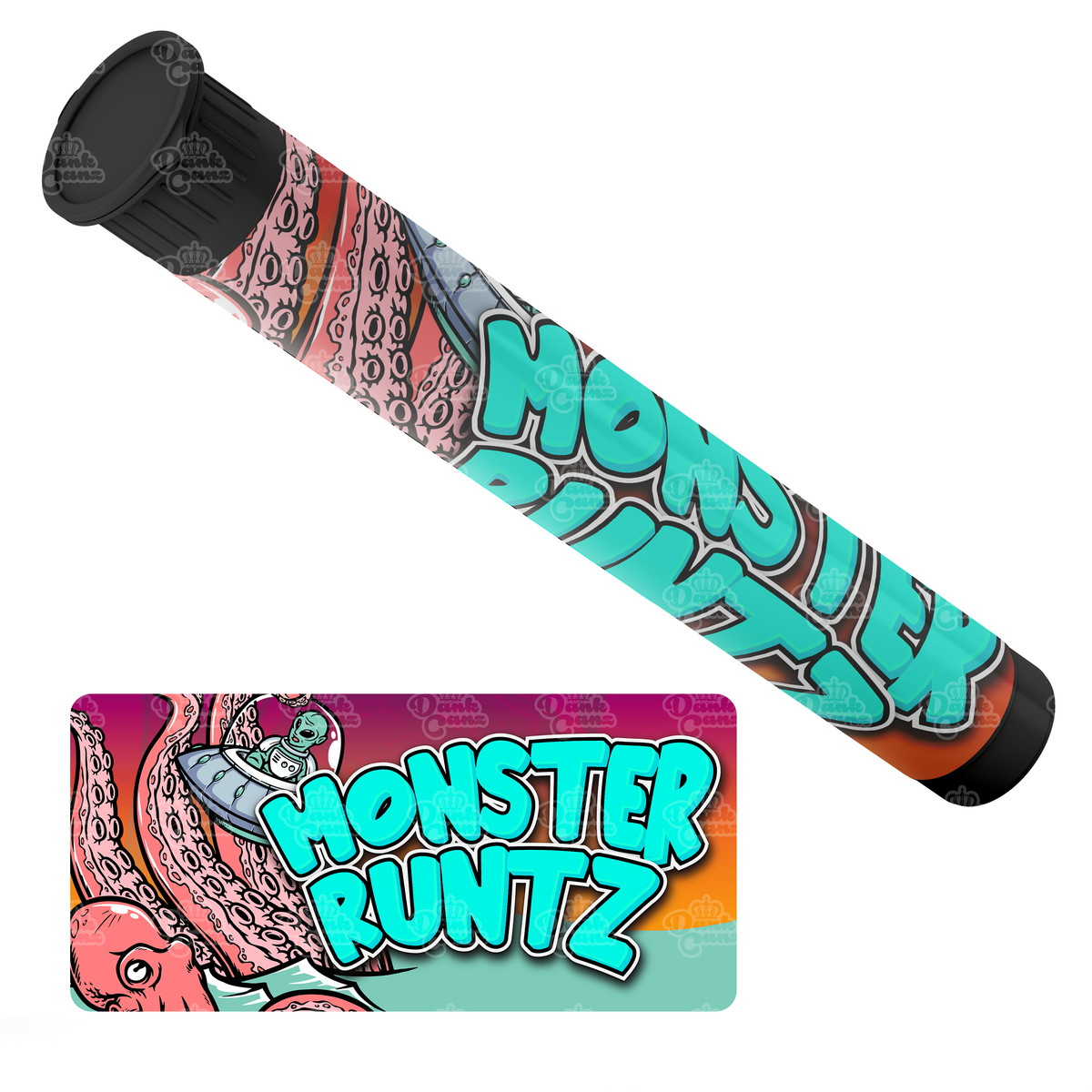 Monster Runtz Pre Roll Tubes | Empty Doob Tubes | 115mm