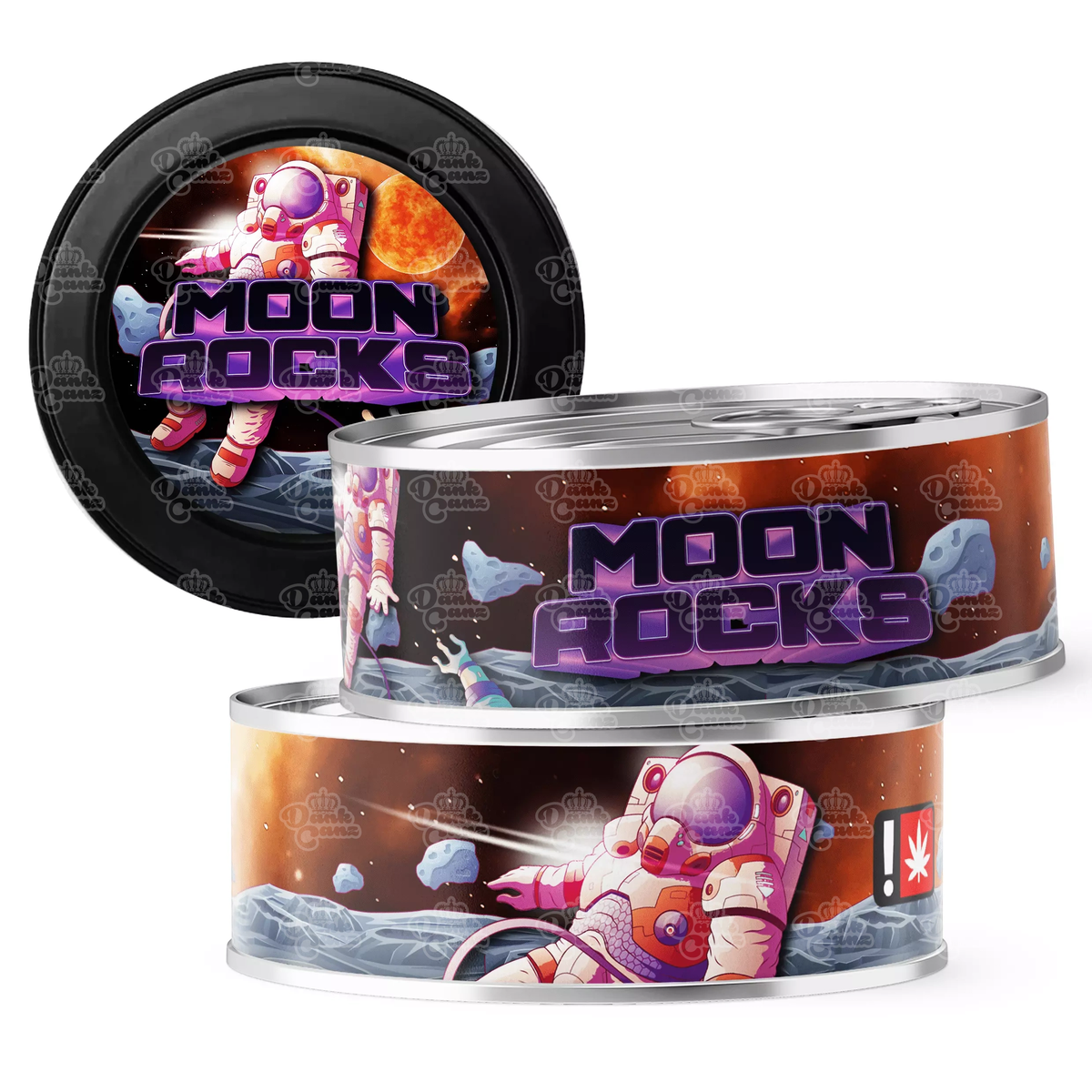 Moon Rocks Packaging Moon Rocks 3.5g Self Seal Tins - Pressitins - Cali Tins