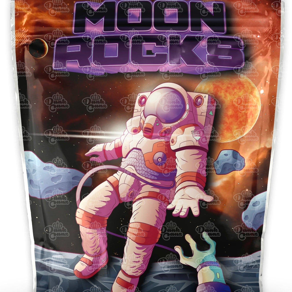 Moon Rocks Mylar Bags | cali packz | Empty Packaging Size