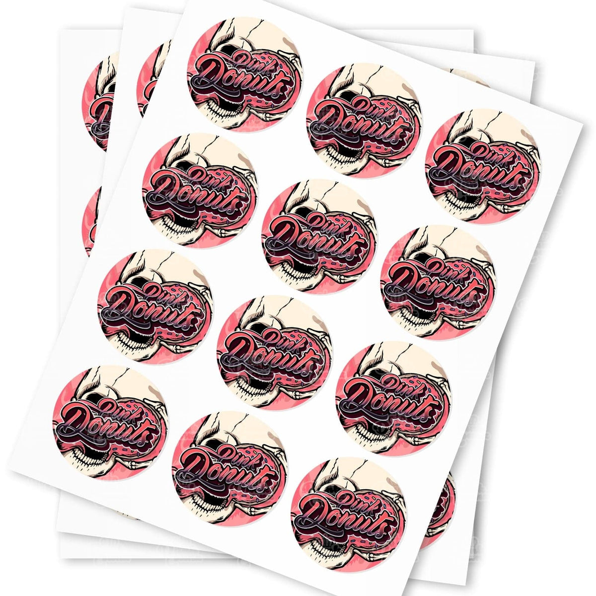 Pink Donuts Strain Stickers | Strain Labels | Cali Labels