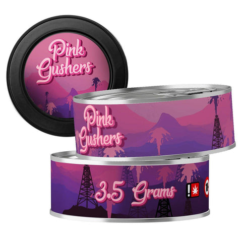 Pink Gushers 3.5g Self Seal Tins