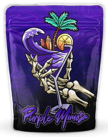 Purple Mimosa Mylar Bags
