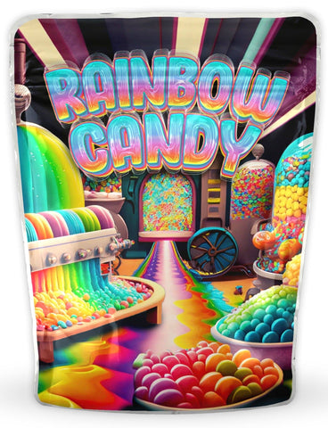 Rainbow Candy Mylar Bags
