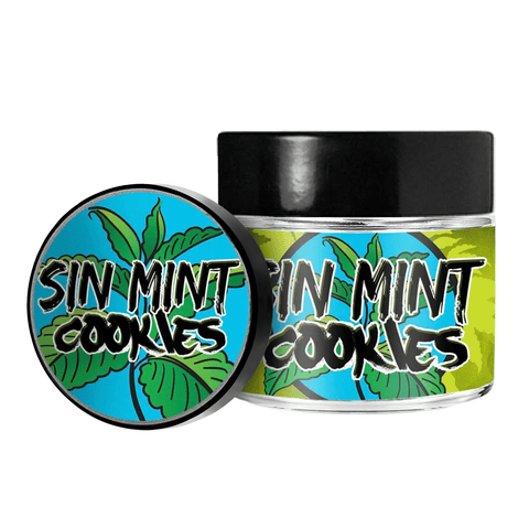 Sin Mint Cookies 3.5g/60ml Glass Jars - Pre Labelled