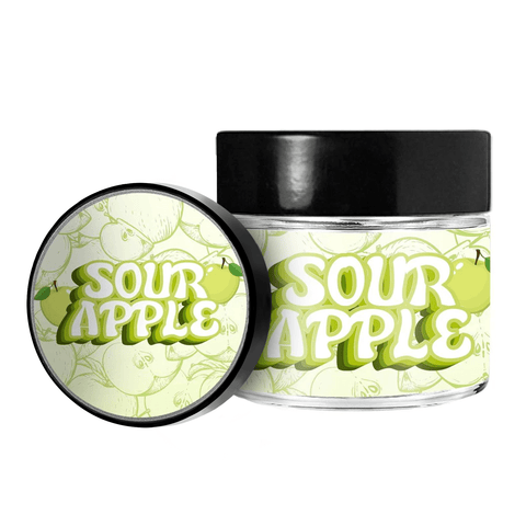 Sour Apple 3.5g/60ml Glass Jars - Pre Labelled