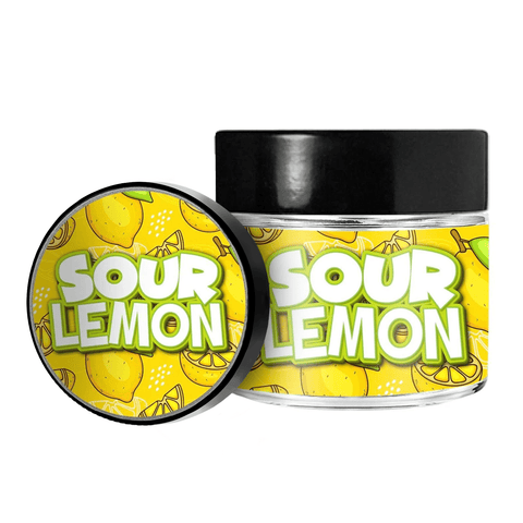 Sour Lemon 3.5g/60ml Glass Jars - Pre Labelled