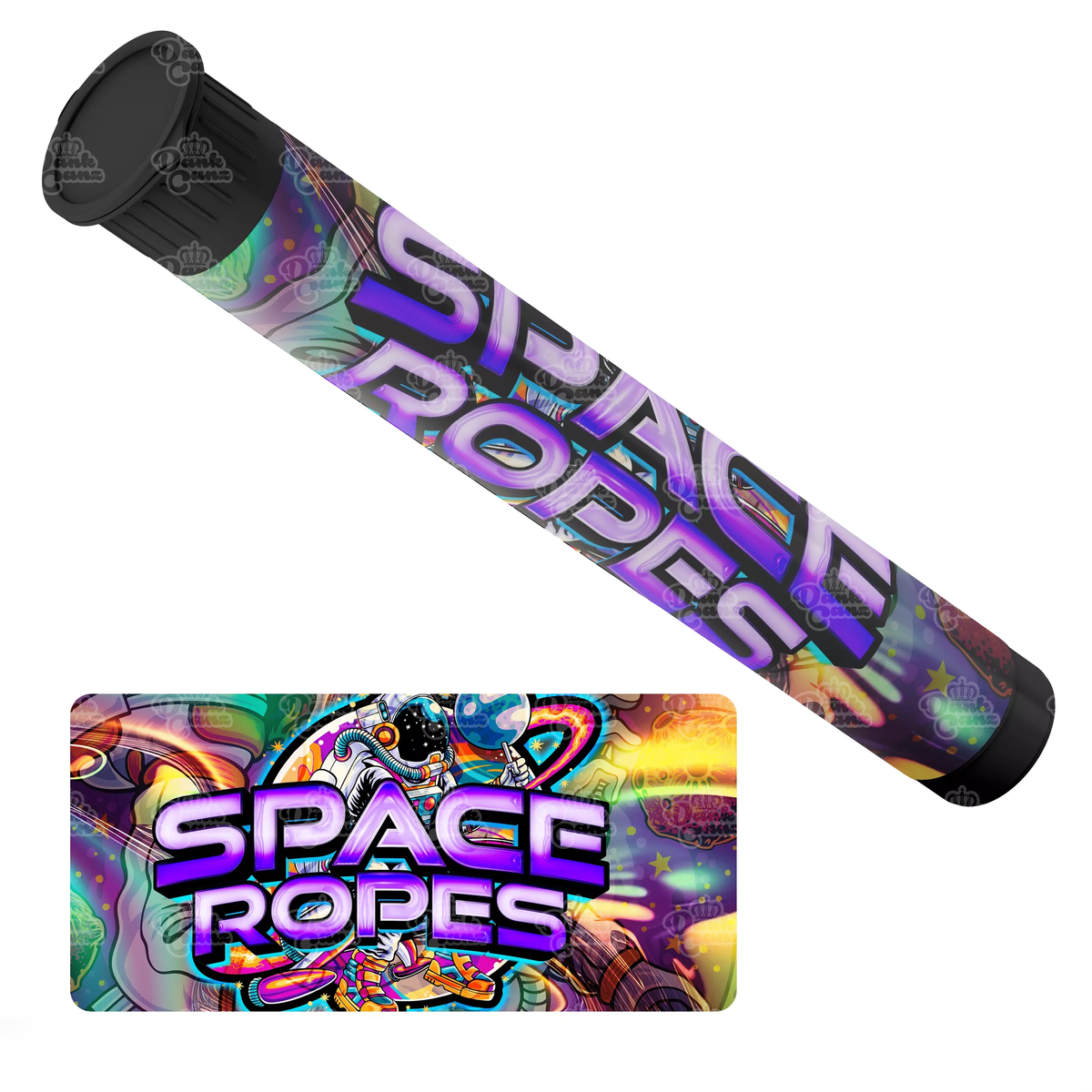 Space Ropes Pre Roll Tubes | Empty Doob Tubes | 115mm – DC Packaging