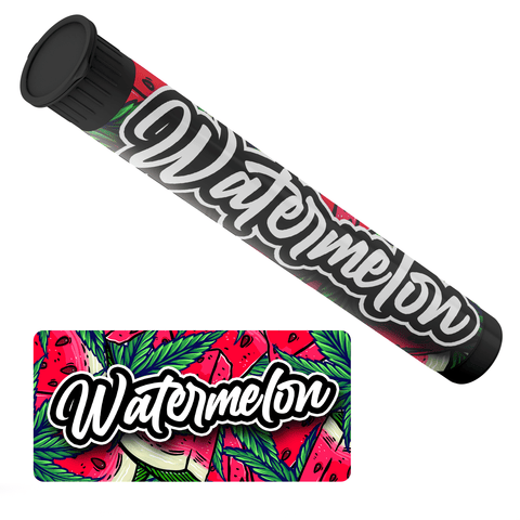 Watermelon Pre Roll Tubes - Pre Labelled