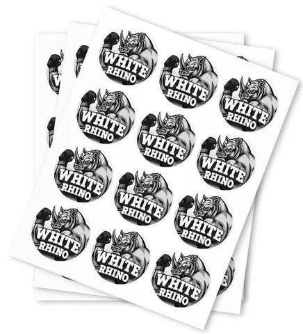 White Rhino Strain Stickers
