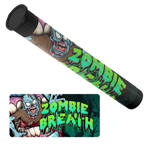 Zombie Breath Pre Roll Tubes - Pre Labelled
