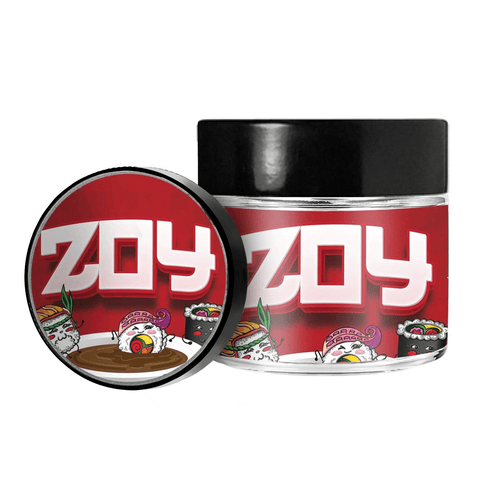 Zoy 3.5g/60ml Glass Jars - Pre Labelled