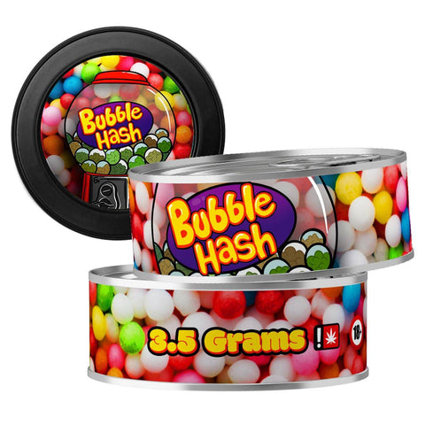 Bubble Hash 3.5g Self Seal Tins - DC Packaging Custom Cannabis Packaging