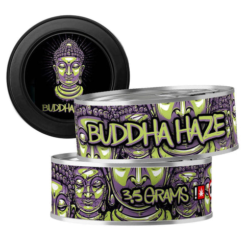 Buddha Haze 3.5g Self Seal Tins - DC Packaging Custom Cannabis Packaging
