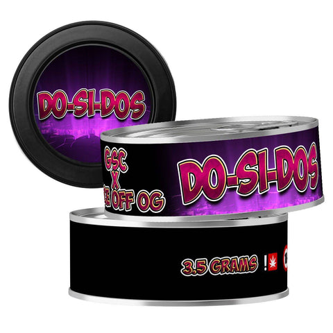Do-Si-Dos 3.5g Self Seal Tins - DC Packaging Custom Cannabis Packaging