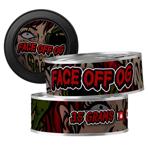 Face Off OG 3.5g Self Seal Tins - DC Packaging Custom Cannabis Packaging