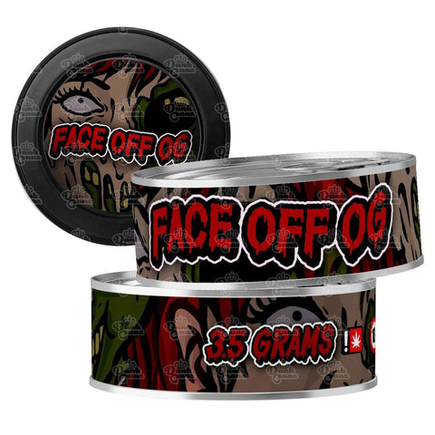 Face Off OG 3.5g Self Seal Tins - DC Packaging Custom Cannabis Packaging