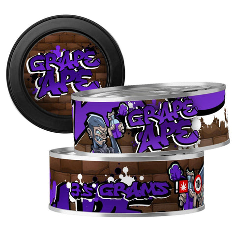 Grape Ape 3.5g Self Seal Tins - DC Packaging Custom Cannabis Packaging