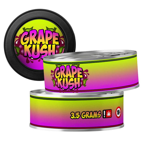 Grape Kush 3.5g Self Seal Tins - DC Packaging Custom Cannabis Packaging