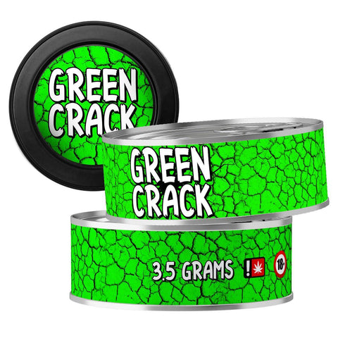 Green Crack 3.5g Self Seal Tins - DC Packaging Custom Cannabis Packaging