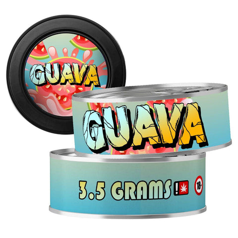 Guava 3.5g Self Seal Tins - DC Packaging Custom Cannabis Packaging