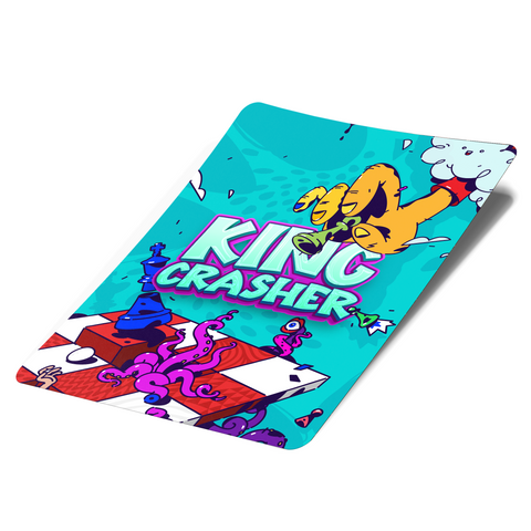 King Crasher Mylar Bag Labels - Labels only
