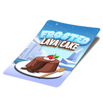 Frosted Lava Cake Mylar-Taschenetiketten – nur Etiketten