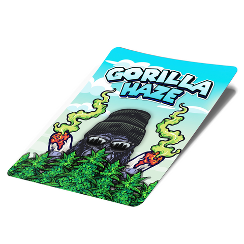 Gorilla Haze Mylar-Taschenetiketten – nur Etiketten
