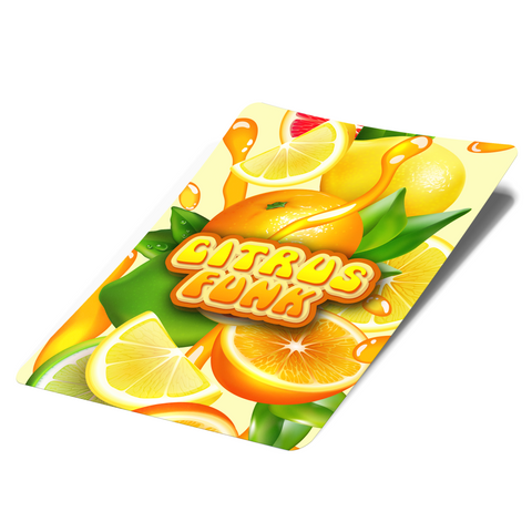 Citrus Funk Mylar Bag Labels - Labels only - DC Packaging Custom Cannabis Packaging