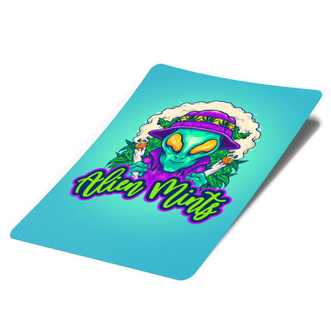 Alien Mints Mylar Bag Labels - Labels only - DC Packaging Custom Cannabis Packaging