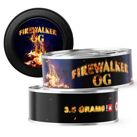 Firewalker OG 3.5g Self Seal Tins - DC Packaging Custom Cannabis Packaging