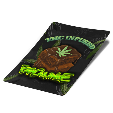 Edibles Brownie Mylar Bag Labels - Labels only - DC Packaging Custom Cannabis Packaging