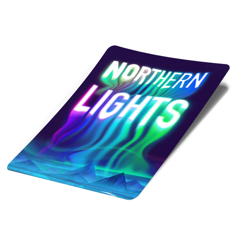 Northern Lights Mylar Bag Labels - Labels only