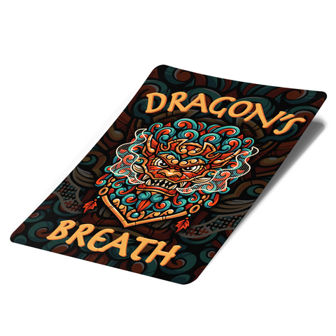 Dragons Breath Mylar Bag Labels - Labels only - DC Packaging Custom Cannabis Packaging