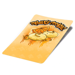 Orange Cookies Mylar Bag Labels - Labels only