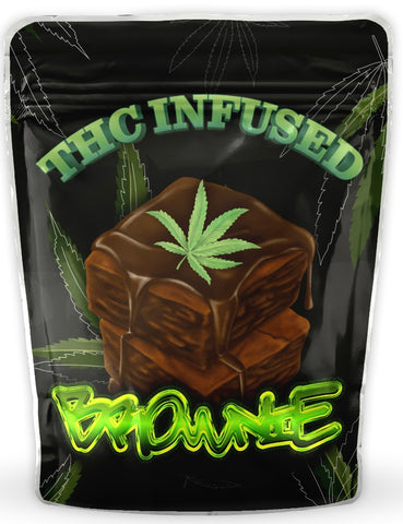 Edibles Brownie Mylar Bags - Empty - DC Packaging Custom Cannabis Packaging