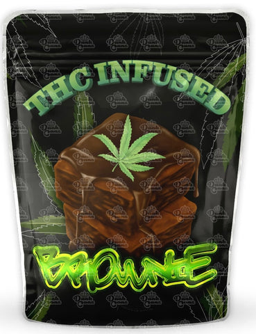 Edibles Brownie Mylar-Beutel – leer