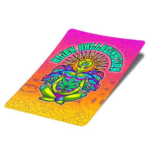 Alien Hallucination Mylar Bag Labels - Labels only - DC Packaging Custom Cannabis Packaging