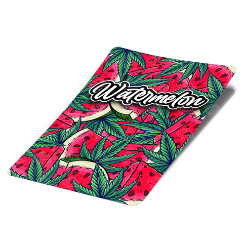 Wassermelonen-Mylar-Taschenetiketten – nur Etiketten